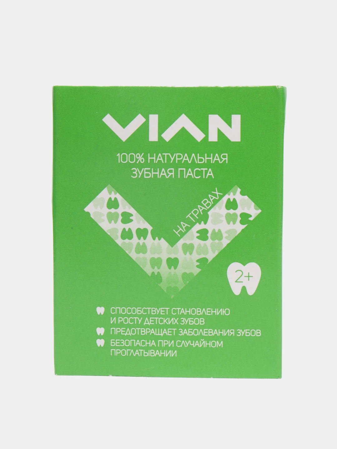 Зеленый детская натуральная зубная паста VIAN, 2+