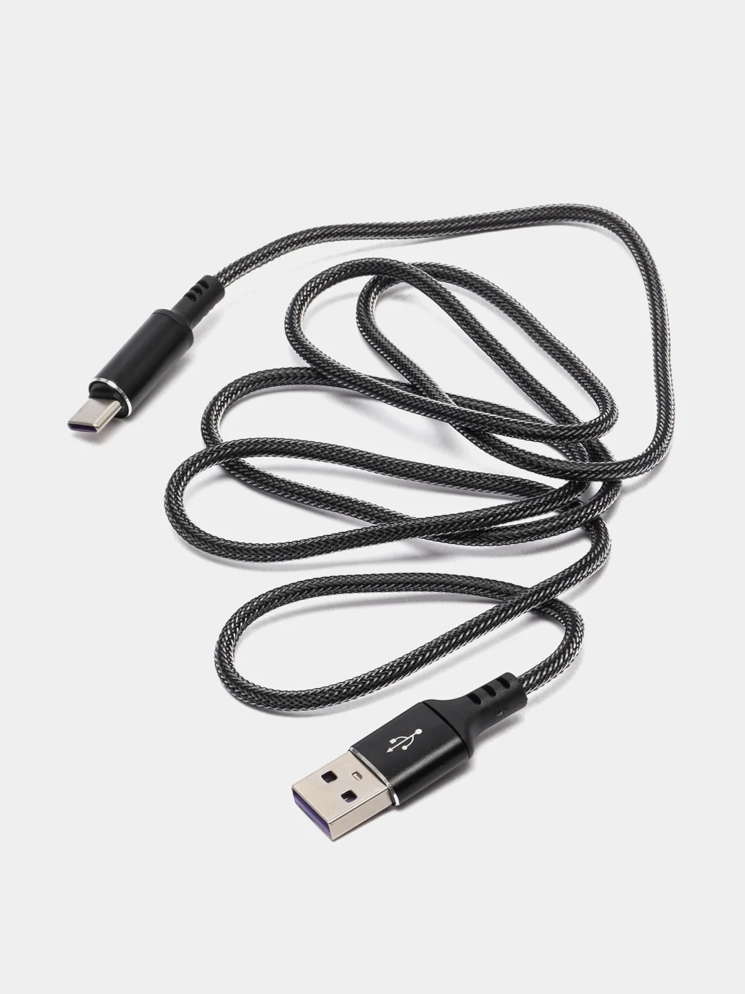 Черный кабель зарядный Micro USB / Lightning / Type-C, 1,2 м, для Android и iPhone