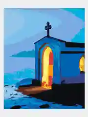 Картина  по номерам на холсте с подрамником 50x40 "Свет во тьме"