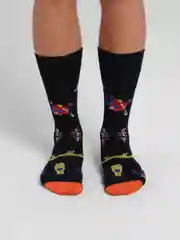 Носки высокие с принтом