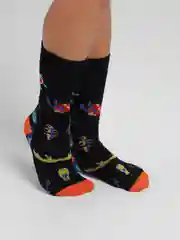 Носки высокие с принтом