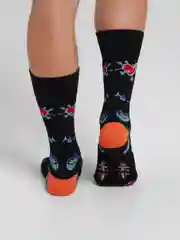 Носки высокие с принтом