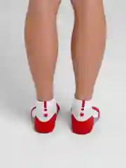 Красный короткие спортивные носки