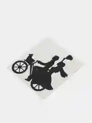 Наклейки для украшения розеток "Пара с собачкой" / Винил / Stickers by Batis