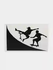 Наклейки для украшения розеток "Скейтбордисты" / Винил / Stickers by Batis
