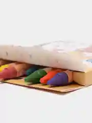 Желтый карандаши цветные, восковые 8 цветов, 12 цветов