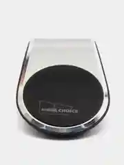 Серый металлик универсальный магнитный автодержатель для телефона More Choice C04