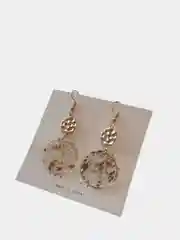 Серьги круглые, геометрические