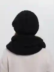 Черный комплект женский, вязанный, три цвета