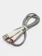 Белый кабель BOROFONE BX25 POWERFUL для быстрой зарядки, 2.4 А, 1 м