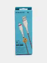 Белый кабель BOROFONE BX25 POWERFUL для быстрой зарядки, 2.4 А, 1 м