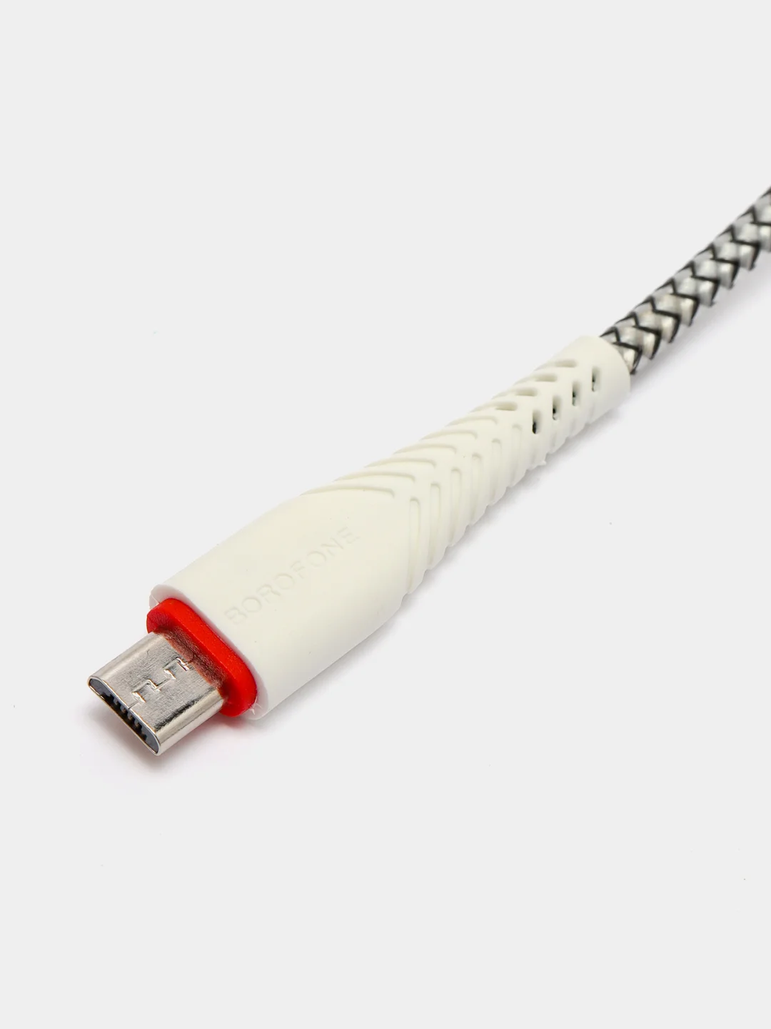 Белый кабель BOROFONE BX25 POWERFUL для быстрой зарядки, 2.4 А, 1 м