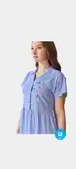 Голубой платье женское из хлопка