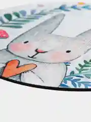 Белый коврик для мыши, круглый