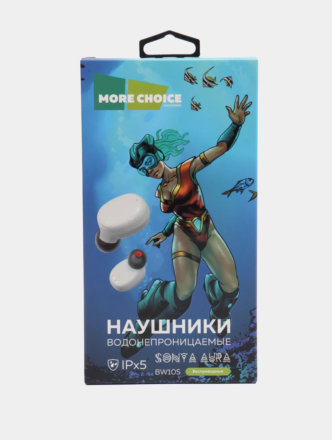 Белый беспроводные вакуумные наушники More choice BW10S TWS