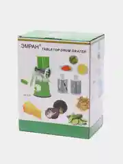 Синий ручная терка + овощерезка с 3 насадками