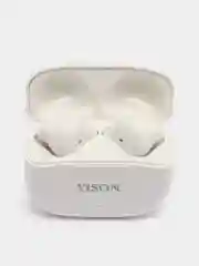 Белый наушники беспроводные, Bluetooth, вкладыши с зарядным чехлом, TWS, T6