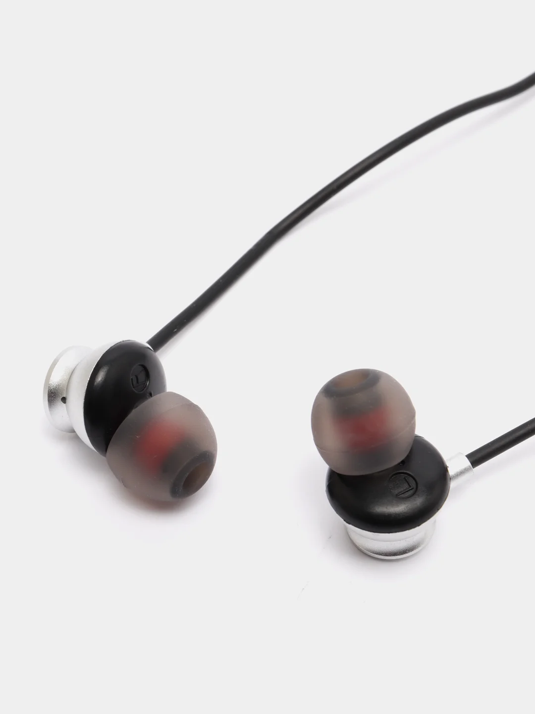 Серебряный bluetooth-наушники More choice BG6, вакуумные, с шейным шнурком