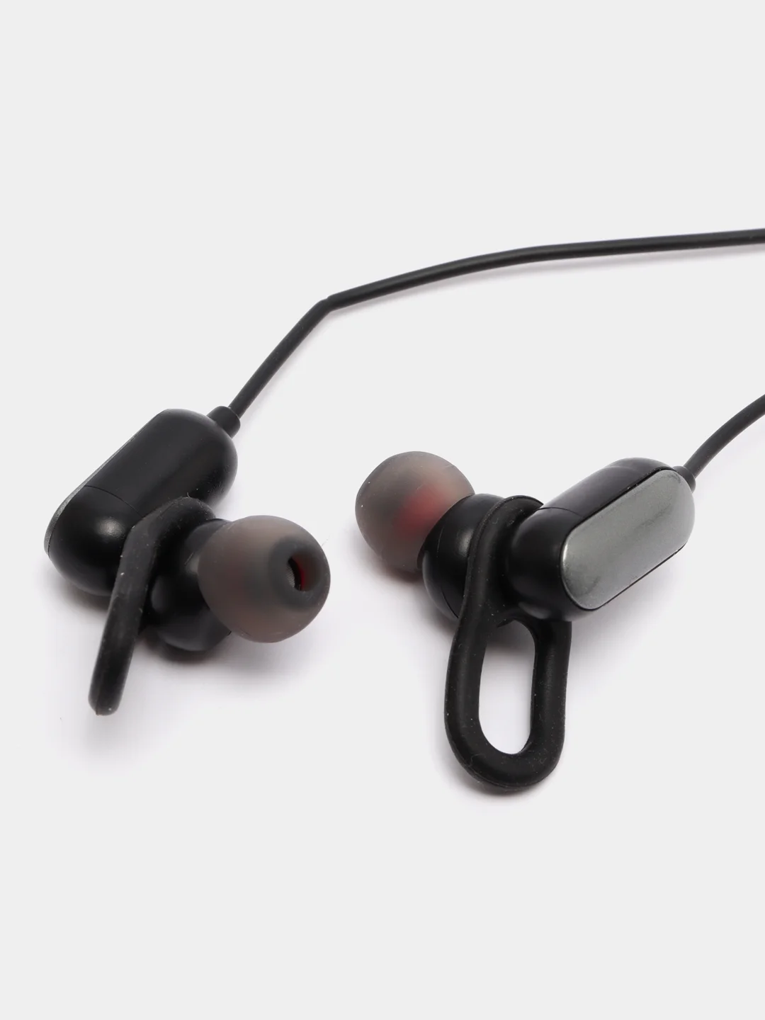 Серебряный bluetooth-наушники вакуумные с шейным шнурком More choice BG10 БЕСПРОВОДНАЯ гарнитура