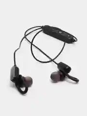 Серебряный bluetooth-наушники вакуумные с шейным шнурком More choice BG10 БЕСПРОВОДНАЯ гарнитура