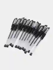 Ручка гелевая STAFF Everyday GP-192, черная, 12 штук, линия 0,35 мм, с грипом