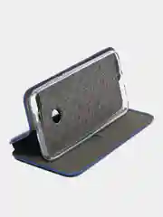 Синий чехол-книжка на Huawei Honor 9 Lite, Хуавей Хонор 9 Лайт