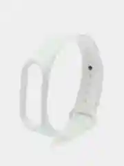 Белый силиконовый ремешок для фитнес браслета Xiaomi Mi Band 4, Mi Band 3