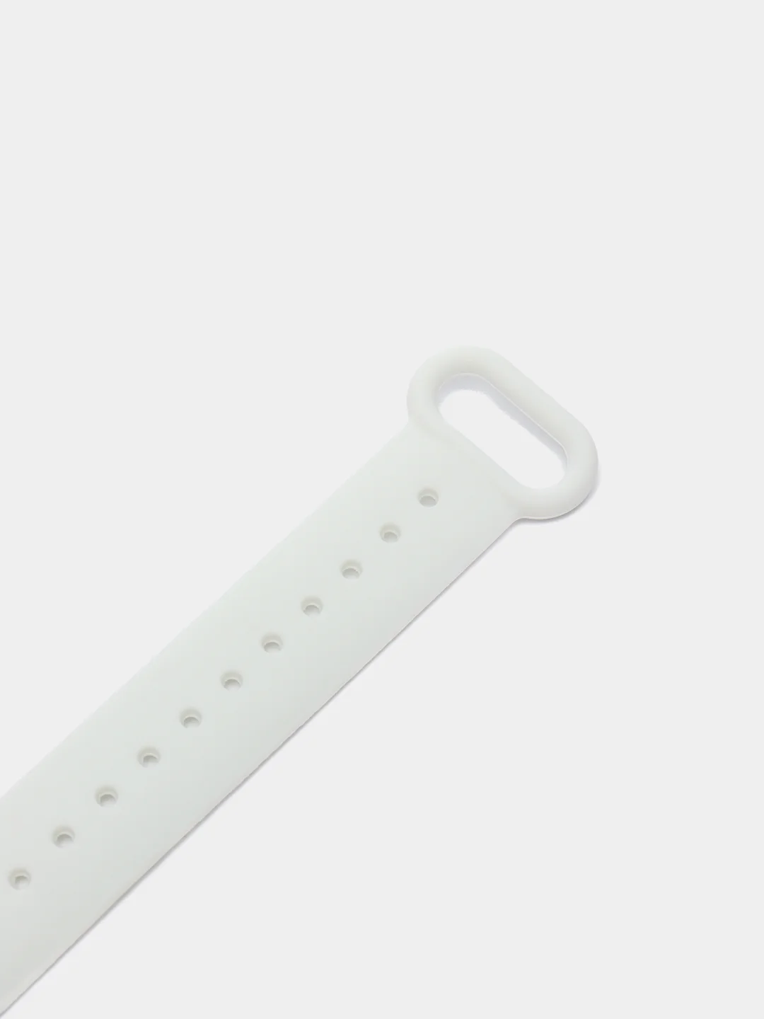 Белый силиконовый ремешок для фитнес браслета Xiaomi Mi Band 4, Mi Band 3