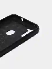 Черный чехол Samsung M11 со вставками под карбон