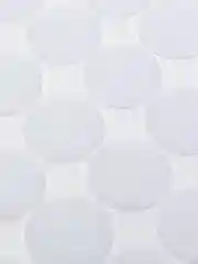 Белый круглая контактная липучка на клейкой основе