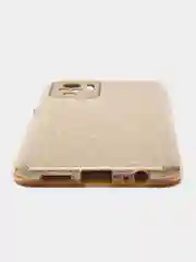 Золотой чехол Xiaomi Redmi Note 10 / Redmi Note 10S / Poco M5s блестящий с защитой камеры
