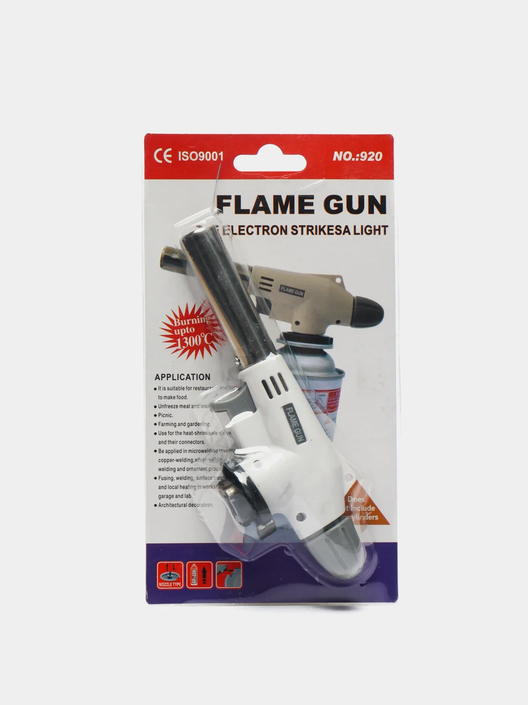 Газовая горелка Flame gun 920 с пьезоподжигом (баллон в комплект не входит)