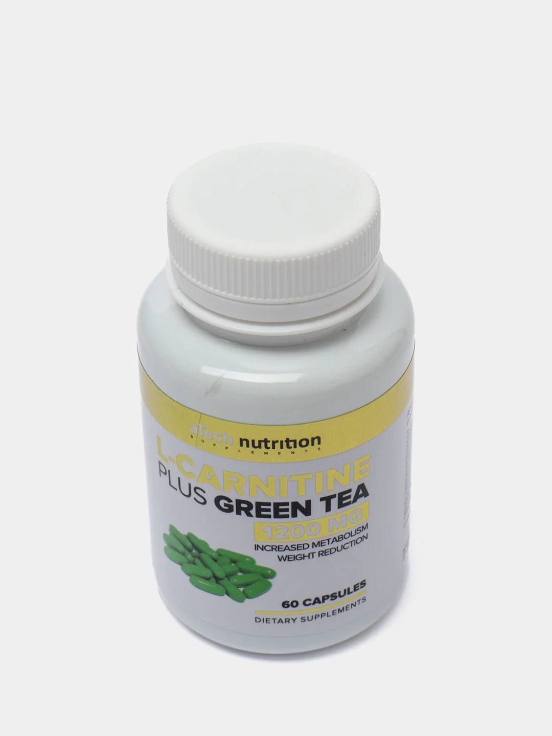Л-Карнитин + Зеленый чай aTech nutrition, 1200 мг, 60 капсул