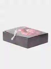 Зеленый коробка подарочная складная для наборов "Present"
