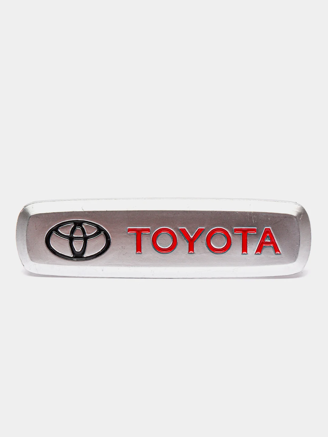 Серебряный шильдик Тойота (Toyota)