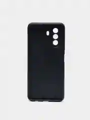Черный силиконовый чехол BROSCORP для Huawei Nova Y70, Y70 Plus, Y71 матовый с защитой камер