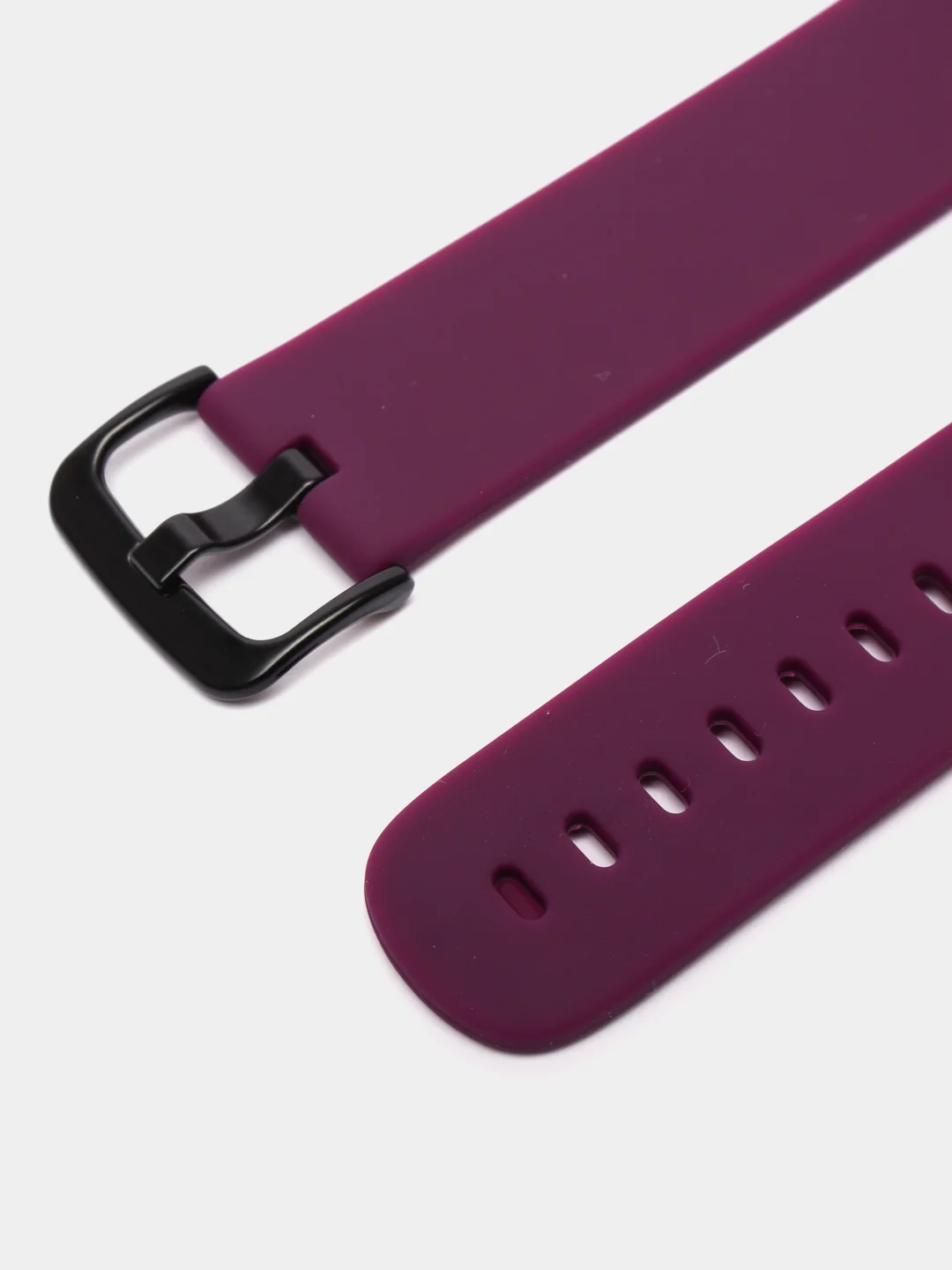 Фиолетовый силиконовый ремешок для Xiaomi Amazfit Bip/ Samsung/Huawei, 20 мм, с кнопкой Универсальный