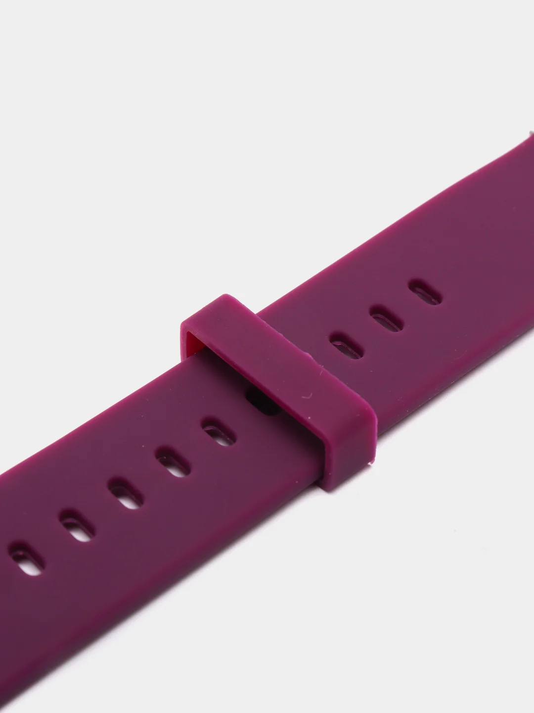Фиолетовый силиконовый ремешок для Xiaomi Amazfit Bip/ Samsung/Huawei, 20 мм, с кнопкой Универсальный