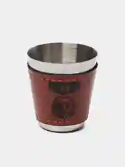 Зеленый подарочный набор фляжка с рюмками