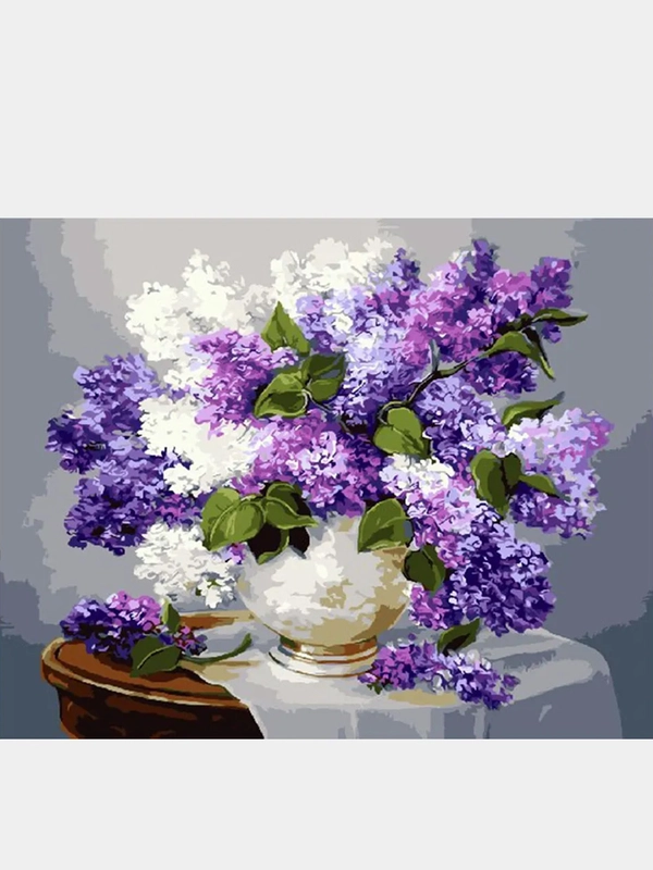 Картина по номерам Paintboy "Все оттенки сирени", в рамке, GX3052, 40 х 50 см