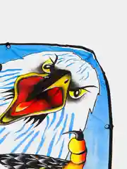 Голубой воздушный змей с леской