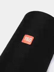 Черный портативная Bluetooth колонка TG 512 T&G со светомузыкой