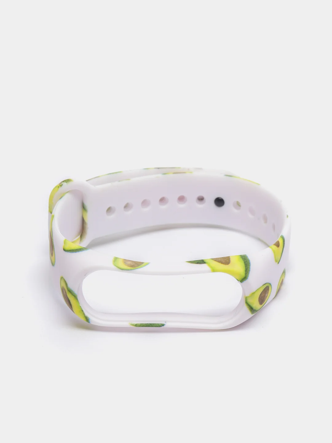 Зеленый ремешок для Xiaomi mi band 3, 4, 5, 6 с авокадо силиконовый фитнес браслет
