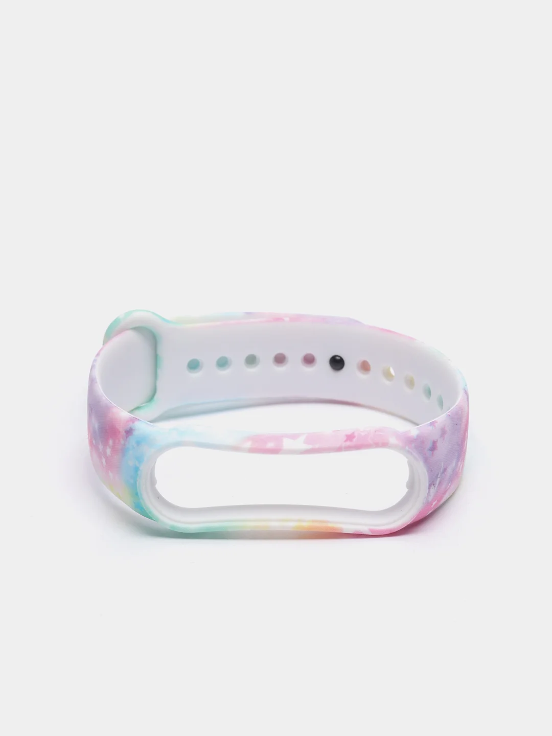 Розовый силиконовый ремешок космический для Xiaomi mi band 3 / 4 / 5 / 6