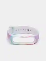 Розовый силиконовый ремешок космический для Xiaomi mi band 3 / 4 / 5 / 6