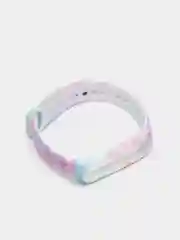 Розовый силиконовый ремешок космический для Xiaomi mi band 3 / 4 / 5 / 6