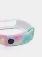 Розовый силиконовый ремешок космический для Xiaomi mi band 3 / 4 / 5 / 6
