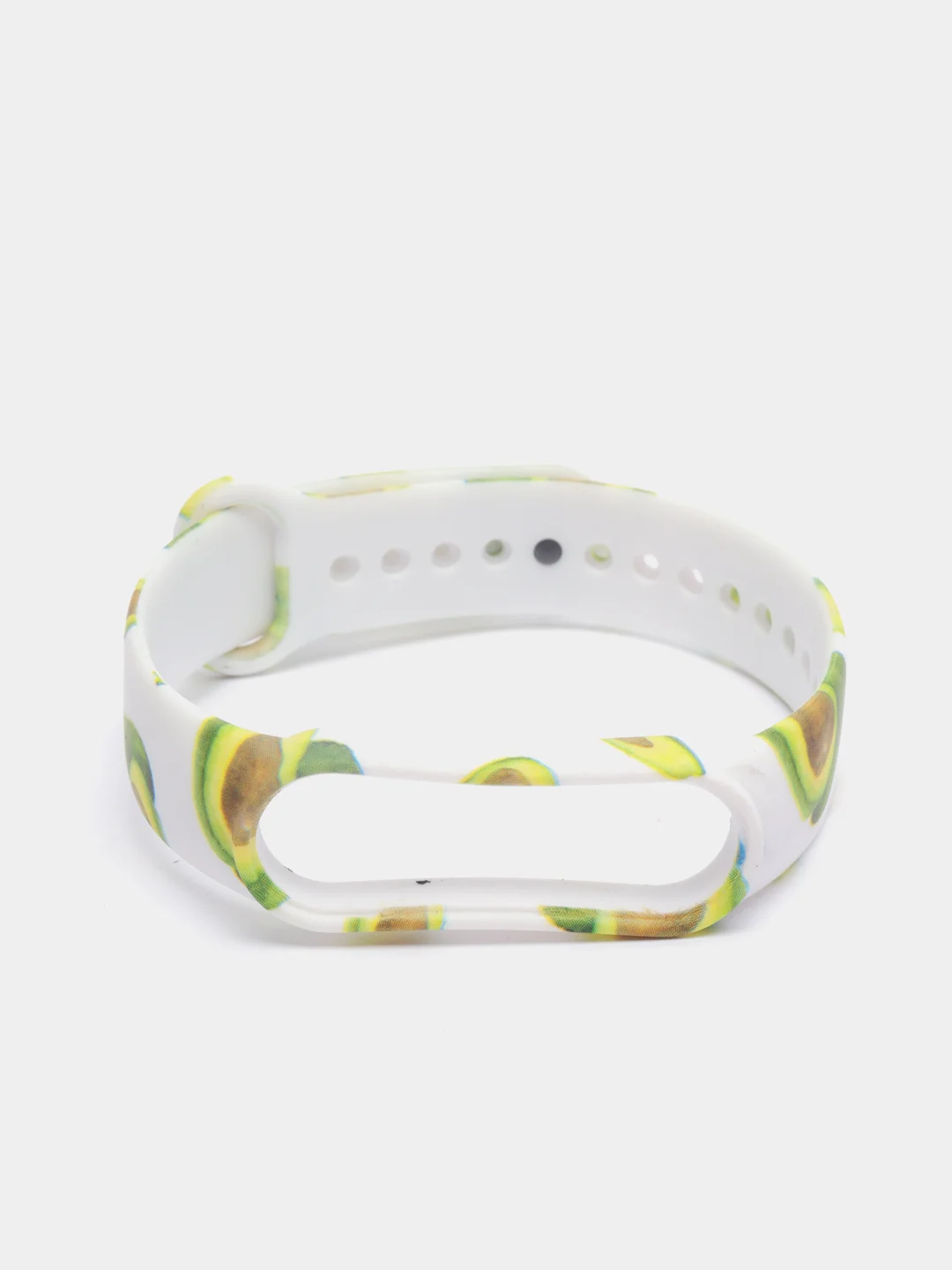 Зеленый ремешок для Xiaomi mi band 3, 4, 5, 6 с авокадо силиконовый фитнес браслет