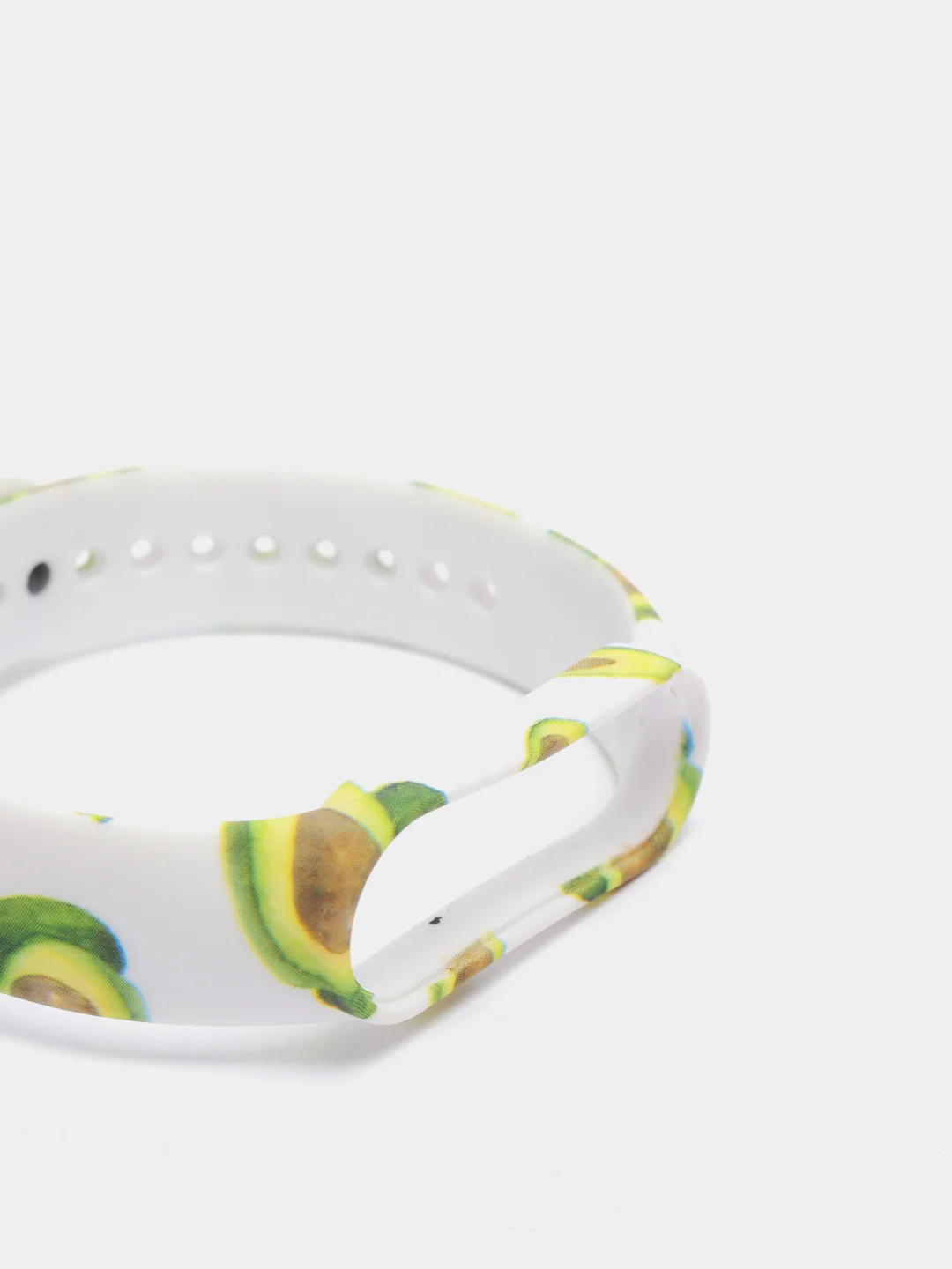 Зеленый ремешок для Xiaomi mi band 3, 4, 5, 6 с авокадо силиконовый фитнес браслет