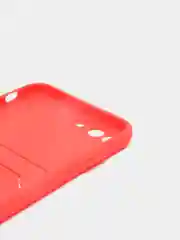 Красный чехол для iPhone 11, 12, 13, Pro, Max, 7, 8, Plus, с карманом для карт, защита камеры